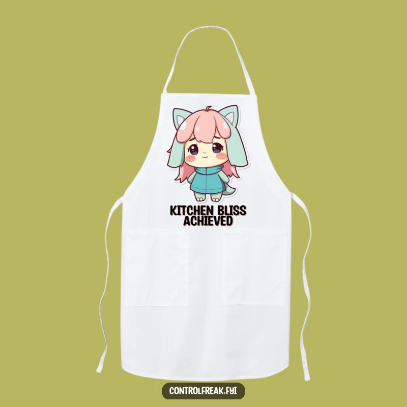 Funny Satisfied Nod Character Apron: Cook with Confidence and Order