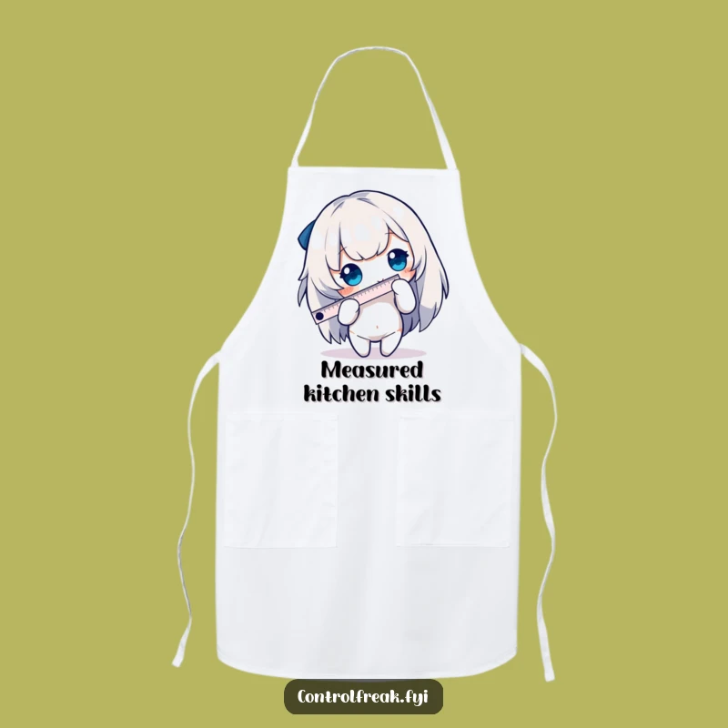 Funny Measuring Character Apron - Hilarious Precision Wear, Great Gift