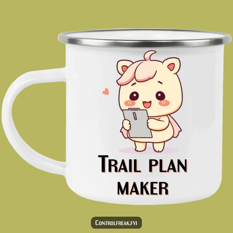 Adventure-Ready Funny Kawaii Organizer Mug - Tidy Up!