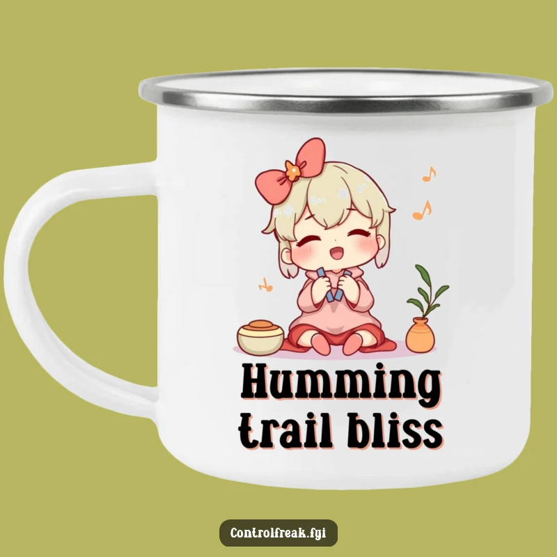 Funny Contented Cleaner Camping Mug: Tidy Adventures with a Hum!