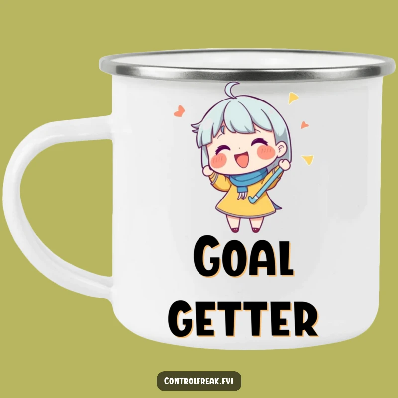 Funny 'List Master' Camping Mug: Durable Character Checking Off Goals, Perfect Gift for Organized Adventures!