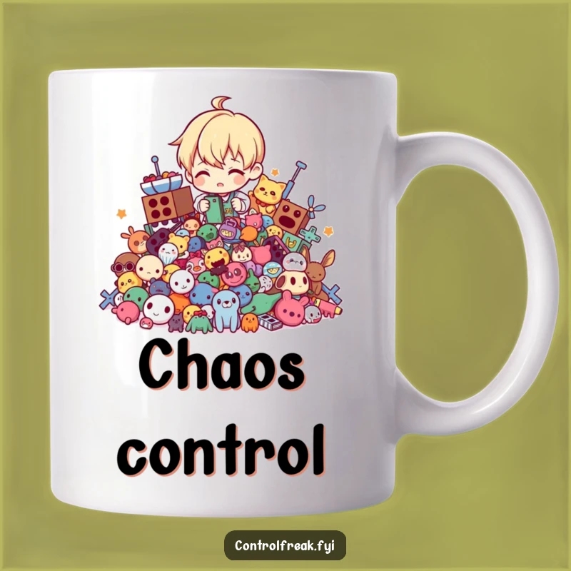 Funny 'Tidy Titan' Mug: Hilarious Character Organizing Toys, Perfect Gift for Neat Freaks!