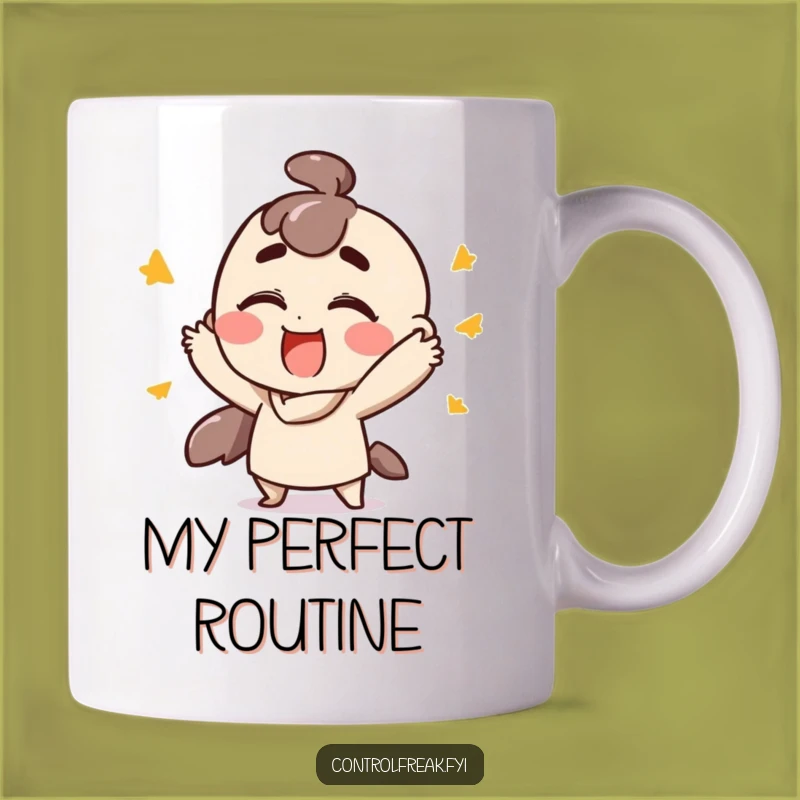Funny Accomplishment Mug: Satisfied Gesturer, Joyful Victory Gift Idea