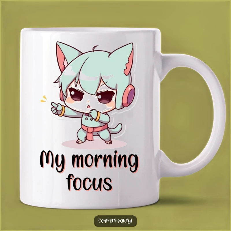 Funny Concentration Mug: Exaggerated Focus Character, Perfect Precision Gift