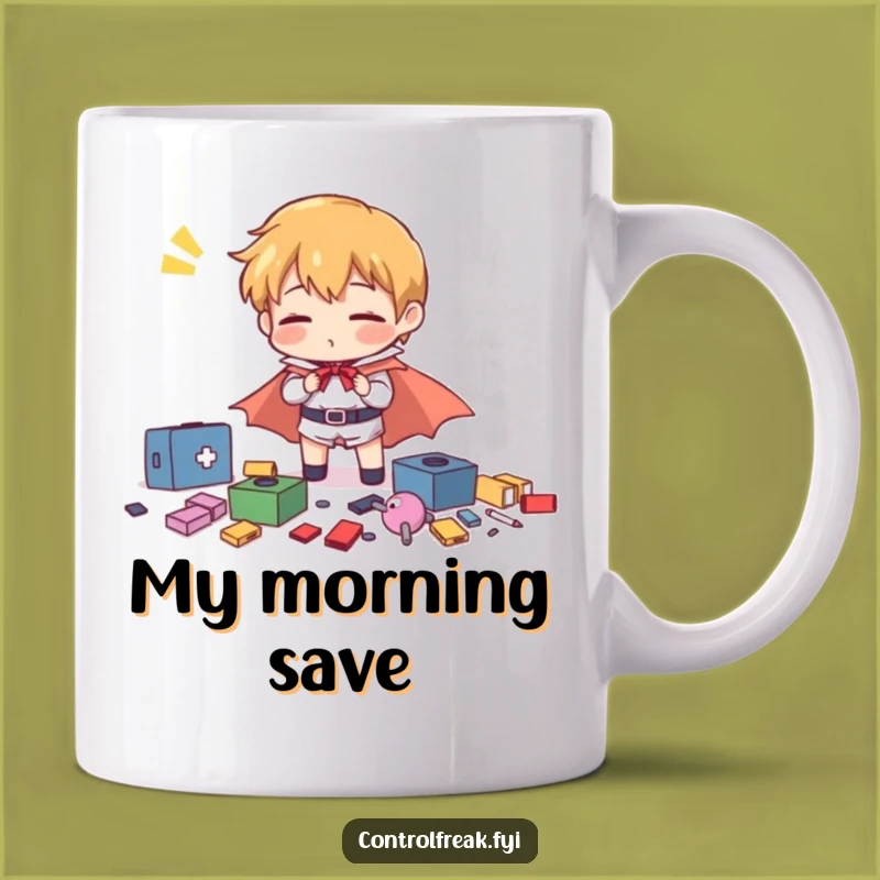 Funny Hero Organizing Mug - Comical Gift for the Overwhelmed