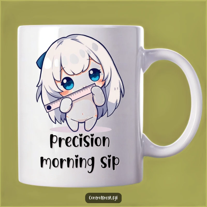 Funny Measuring Character Mug - Precise Humor Gift for Detail-Oriented Coffee Lovers