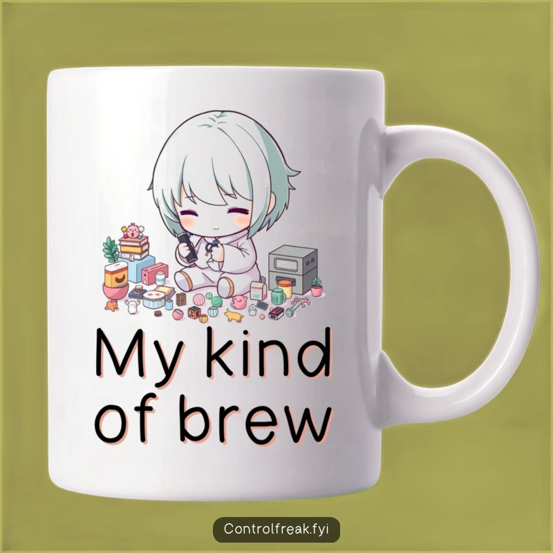 Funny Organizer Mug: Character Sorting Tiny Items, Meticulous Funny Gift