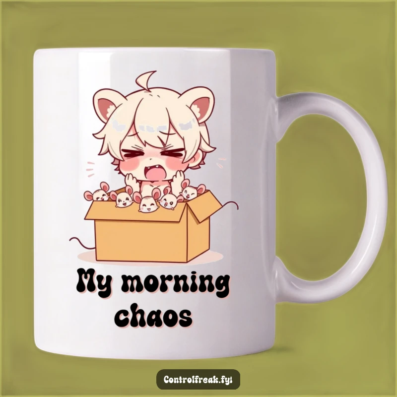 Funny Frazzled Mouse Herder Mug: Chaotic Fun, Perfect Gift