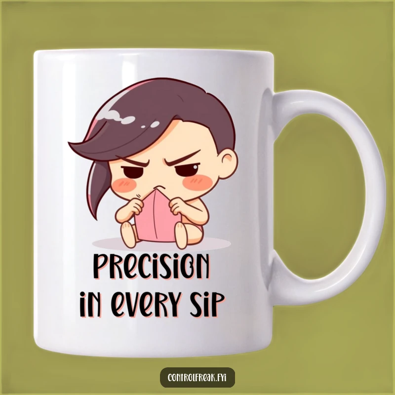 Funny Frowning Folder Mug: Determined Paper Crafts, Gift Idea