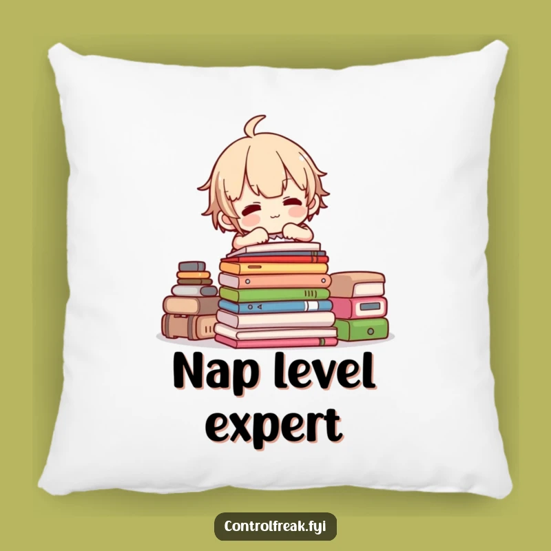 Funny Pillow: Organized Stacks - Cozy Funny Gift Accent