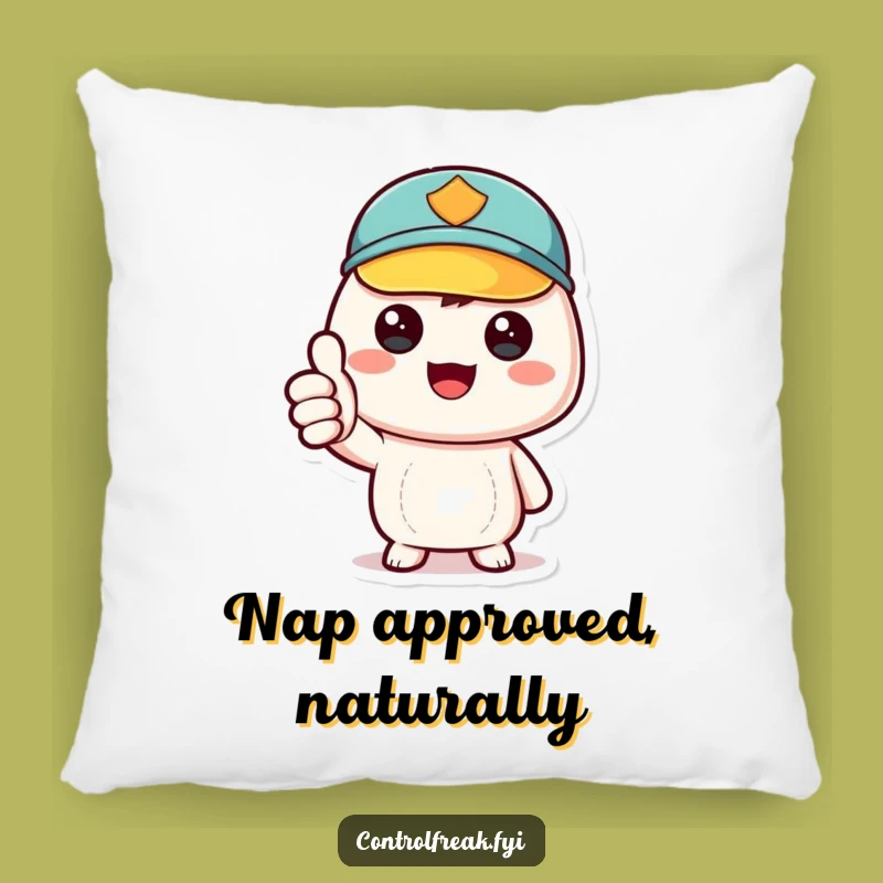 Funny Kawaii Order Seal Pillow: Cozy Gift for Tidiness Lovers