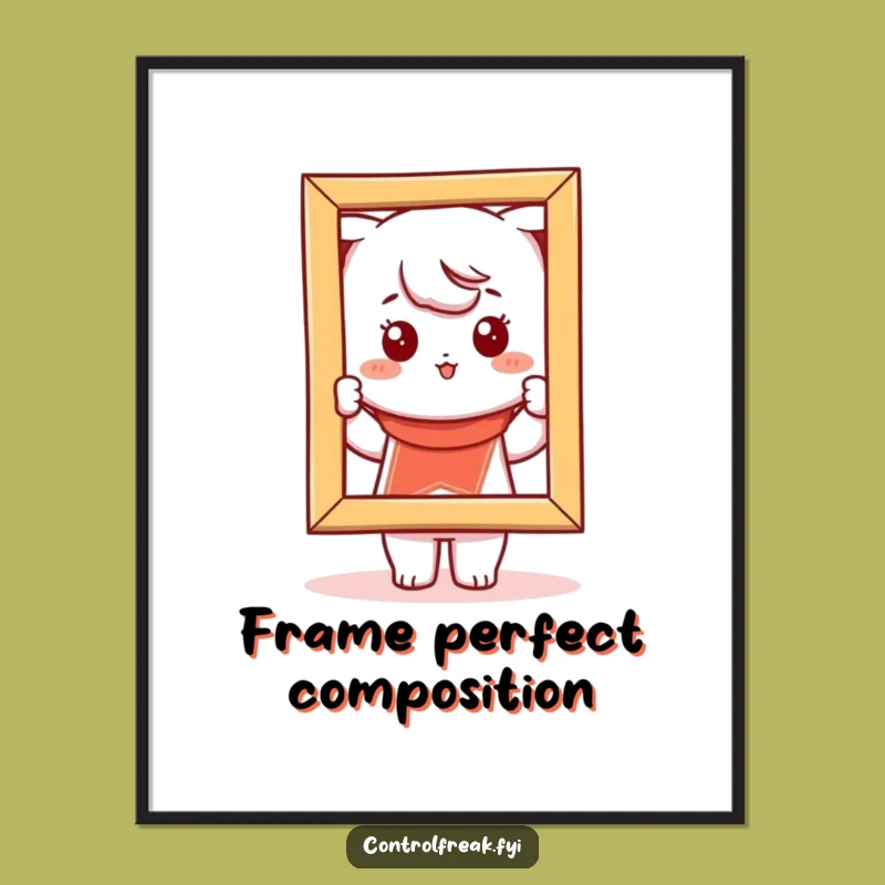 Funny Kawaii Picture Frame Art: Instant Decor for the Aligned