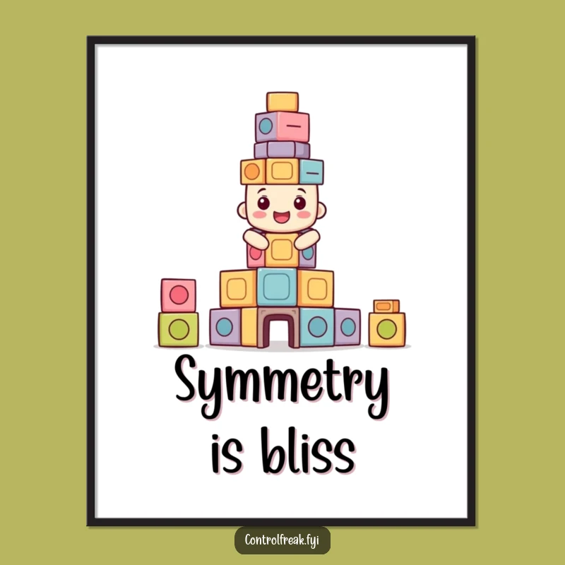 Funny Symmetrical Tower Digital Art - Instant Balanced Decor