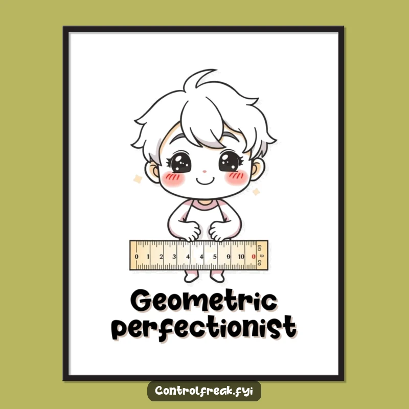 Funny Digital Art Print: Precision Pro - Witty Decor for the Planner and Maker