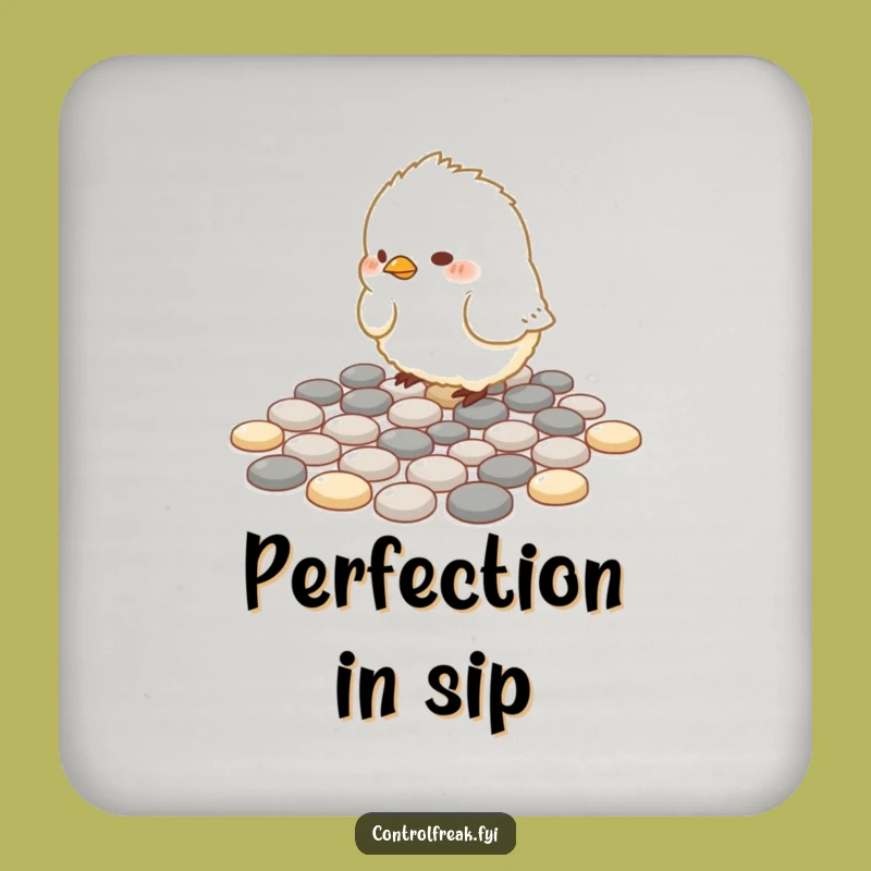 Funny Bird Pattern Coaster: Protect Surfaces with Geometric Precision