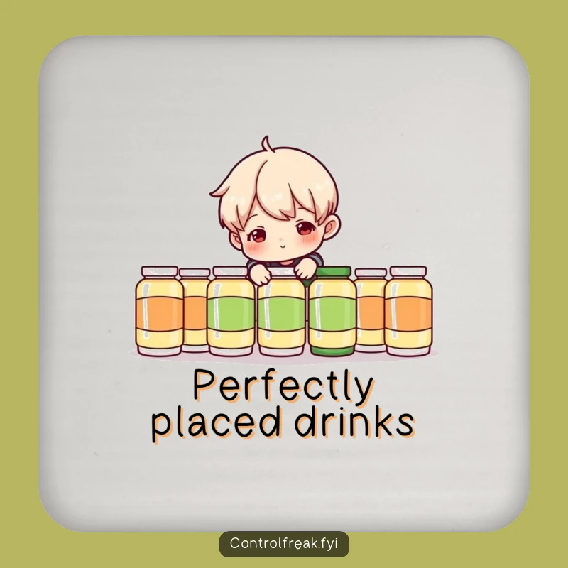 Funny Drink Coasters: Perfectionist Prankster Set - Hilarious Protection for the Detail-Obsessed