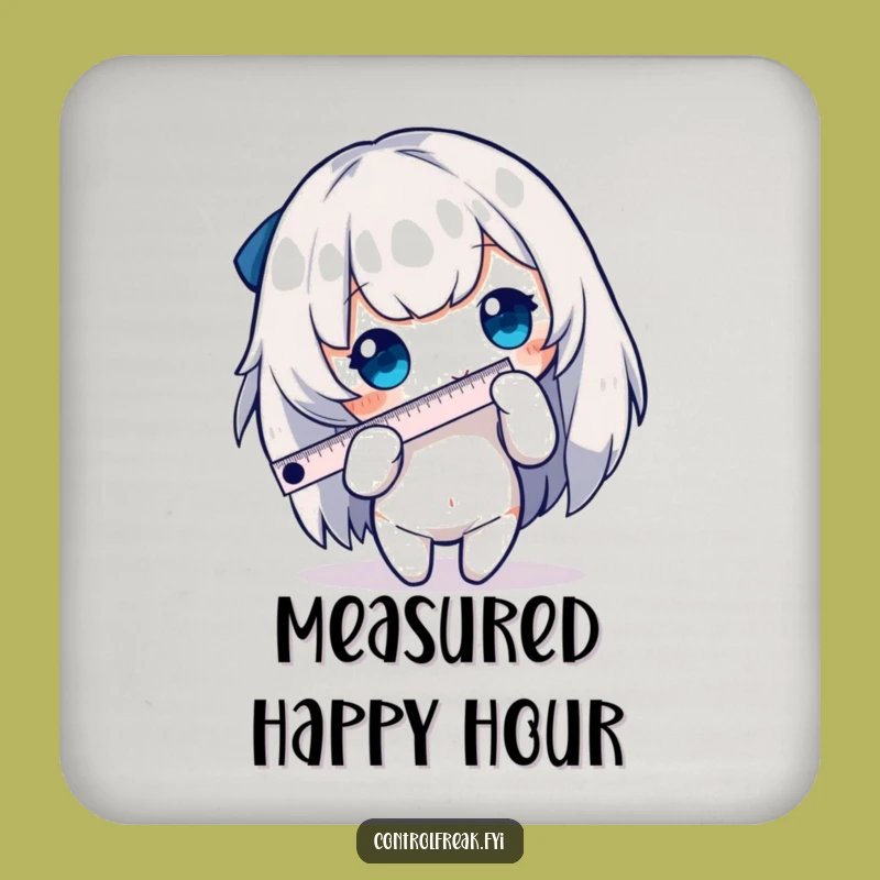 Funny Measuring Character Coaster - Hilarious Precise Protection, Great Gift