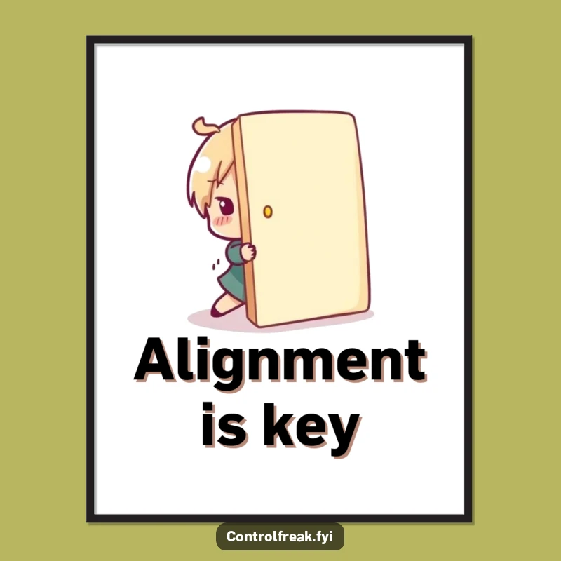 Funny Orderly Character Poster - Hilarious Correction Art, Perfect Decor