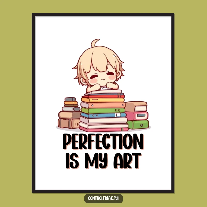 Funny Poster: Stacking Artist - Unique Funny Gift for Decor