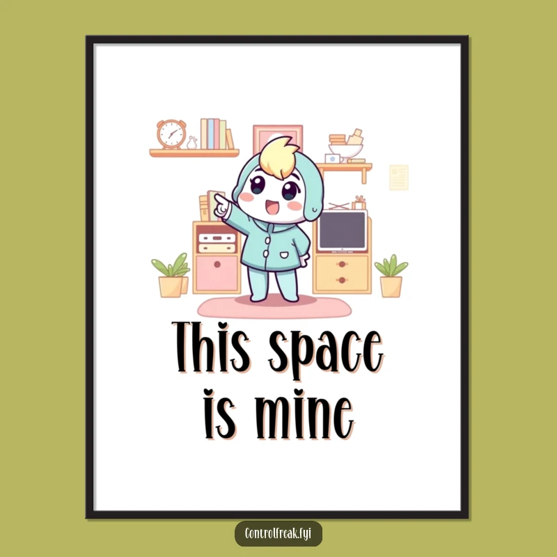 Funny Poster: Organized Reveal - Unique Funny Gift for Decor