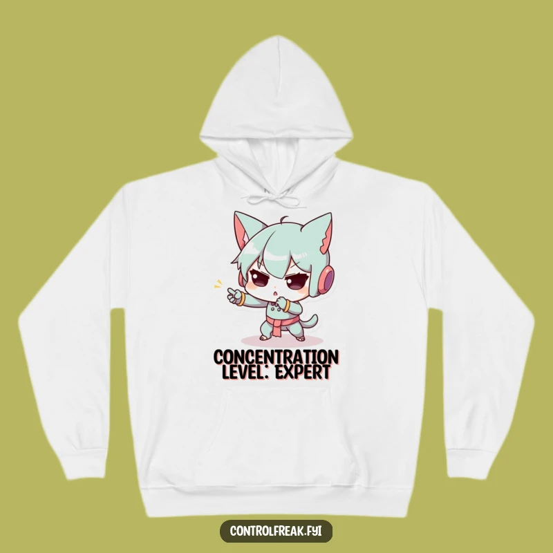 Funny Hooded Sweatshirt: Exaggerated Concentration Character, Precision Movement Warm Gift