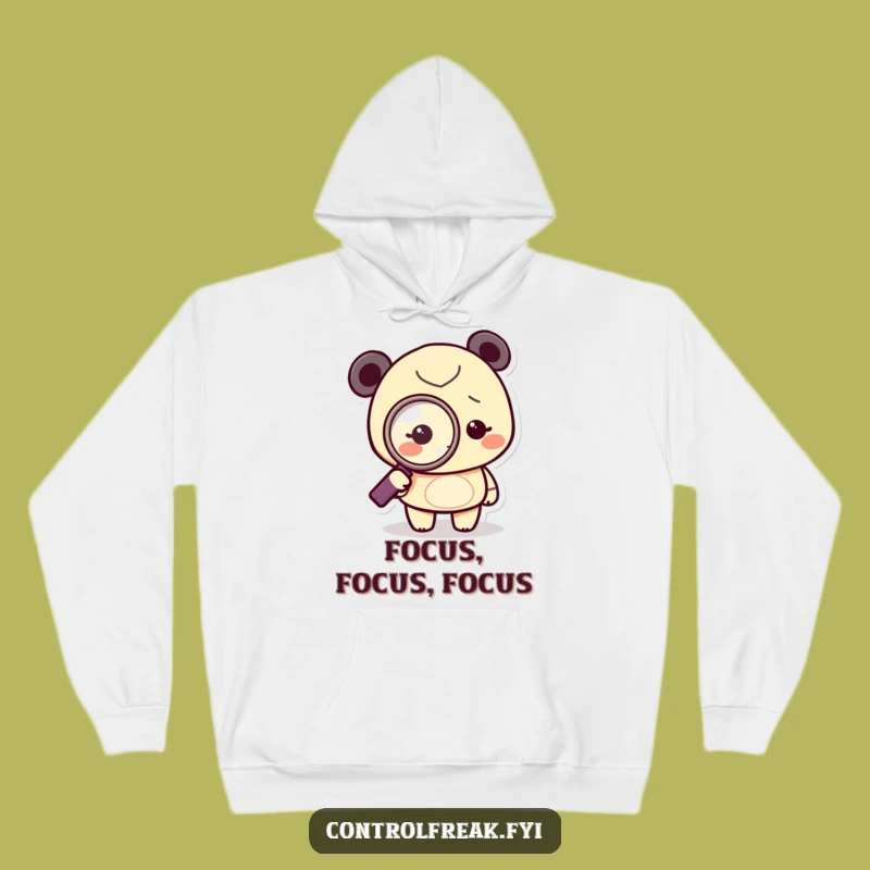 Funny Obsessed Detective Hoodie: Cozy Top with Tiny Character Magnifying Glass, Ultimate Funny Gift