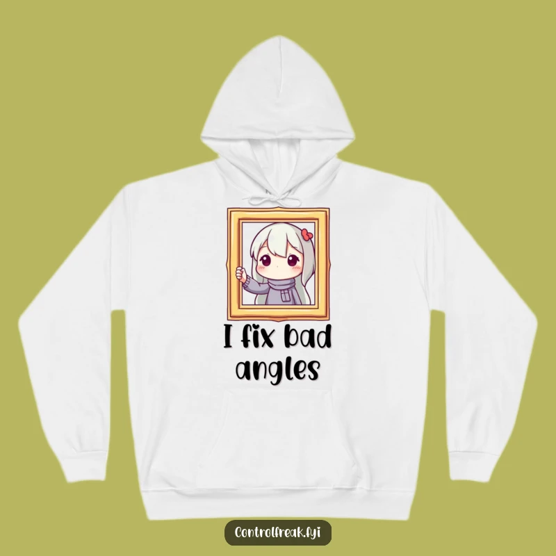 Funny Hoodie: Frame Straightener - Cozy Funny Gift for Detail Lovers