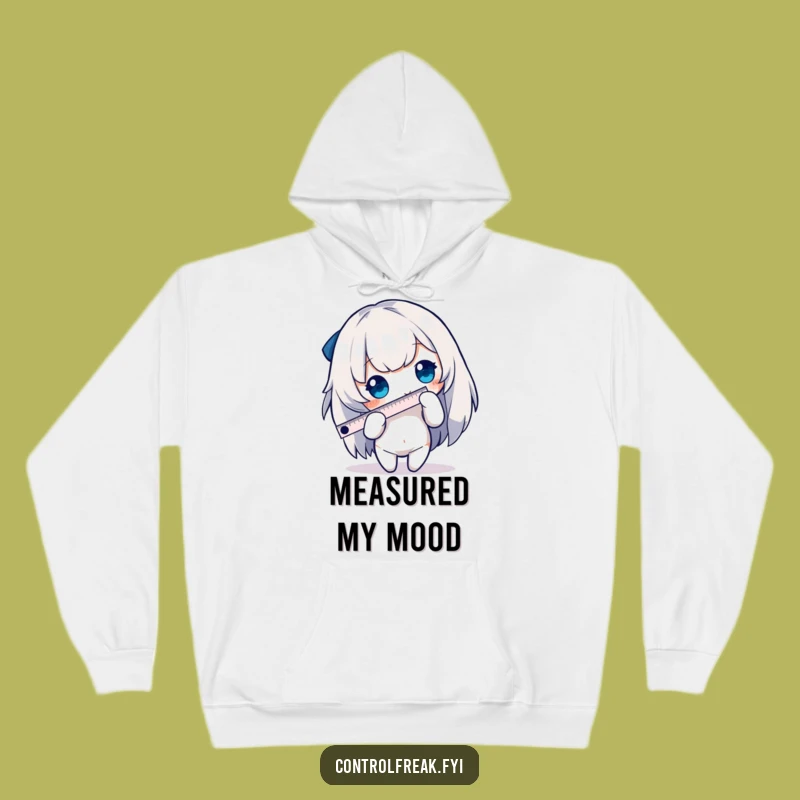 Funny Measuring Character Hoodie - Cozy Precision Humor, Perfect Present