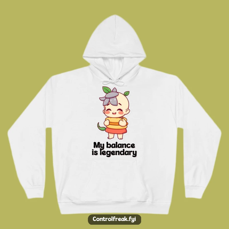 Funny Balanced Stack Master Hoodie: Cozy Comfort for the Organized