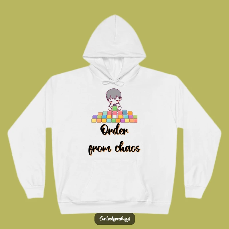 Cozy Funny Hoodie: Organizing Character, Warm Orderly Gift
