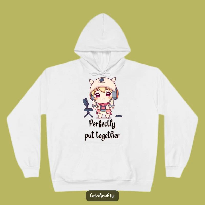 Funny Perfectionist Hoodie: Cozy & Satisfied Character Design, Perfect Warm Funny Gift