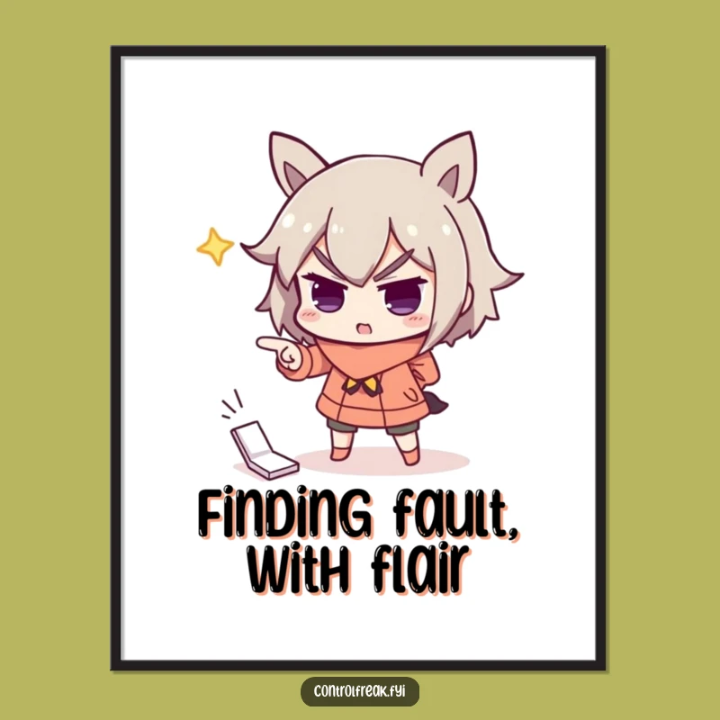 Free Printable Wall Art: Dramatic Pointer - Important Funny Downloadable Decor