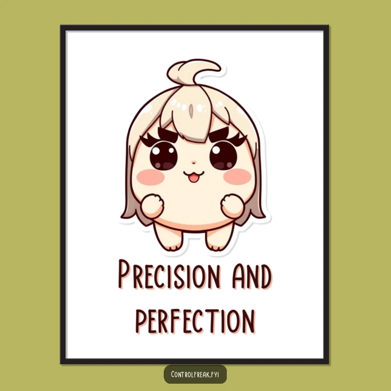 Free Printable Kawaii Precision Art - Funny Downloadable Decor for Focused Spaces