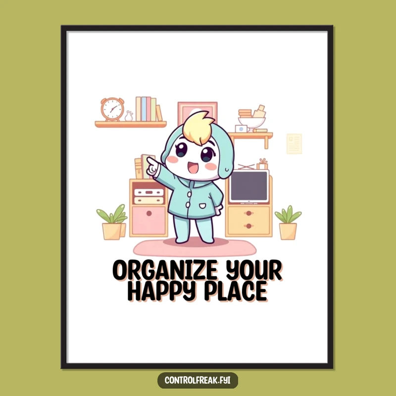 Free Printable Wall Art: Organized Space Enthusiast Humorous Downloadable Art