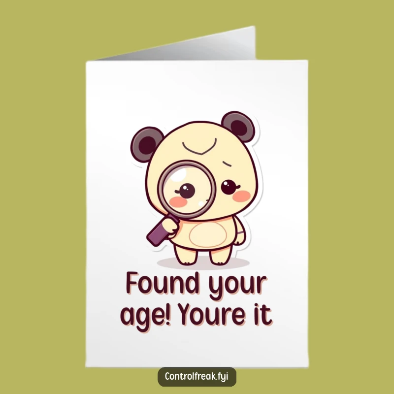 Free Printable Funny Birthday Card: Tiny Obsessed Character, Perfect Downloadable Surprise!