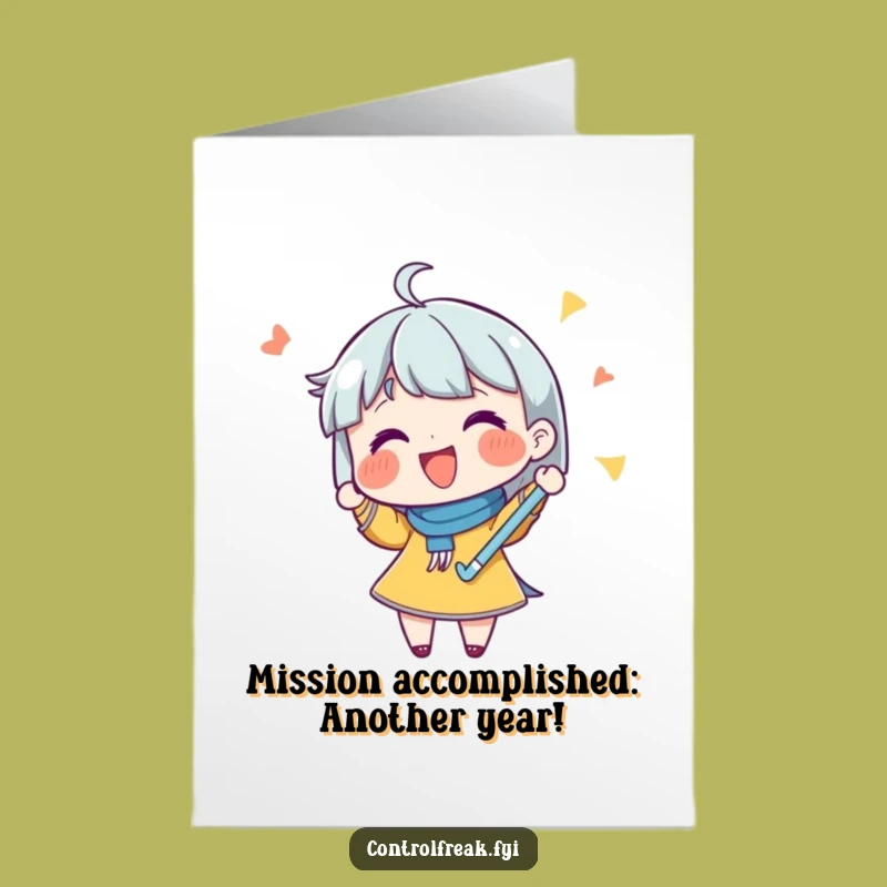 Free Printable Birthday Card: Funny Checklist Character, Perfect Downloadable Gift