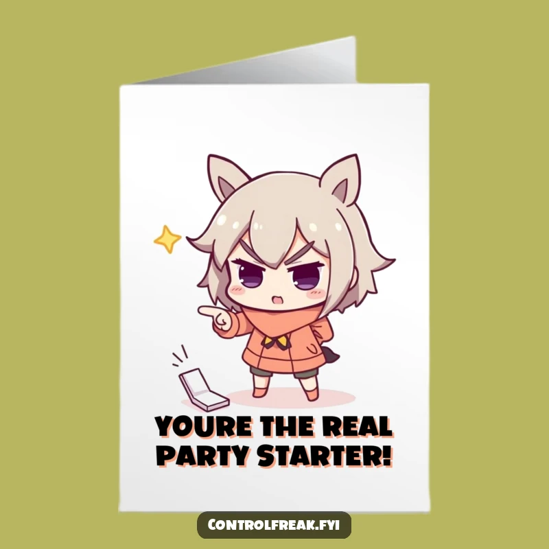 Free Printable Birthday Card: Dramatic Pointer - Funny Important Downloadable Gift