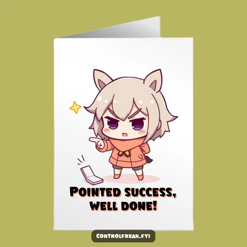 Free Printable Congrats Card: Dramatic Pointer - Important Funny Downloadable