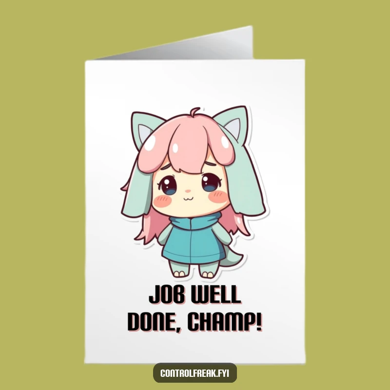 Free Printable Congratulations Card: Orderly Character, Hilarious Downloadable Gift!