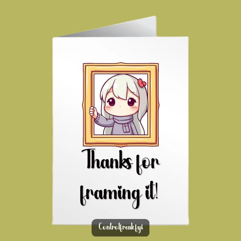 Free Printable Thank You Card: Frame Fixer Humorous DIY Downloadable Gift