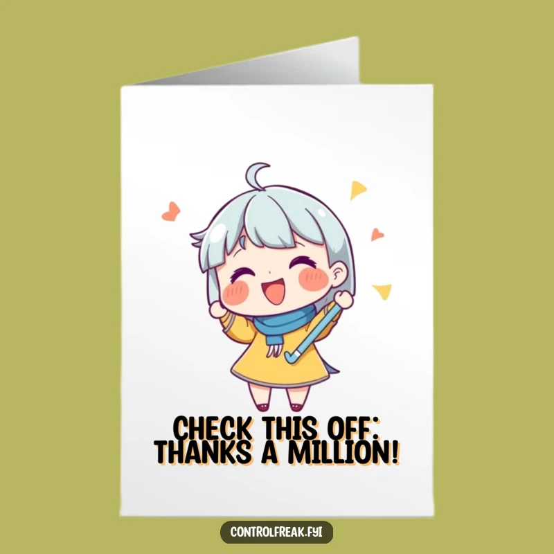 Free Printable Thank You Card: Grateful Checklist Fun, Downloadable Appreciation Gift