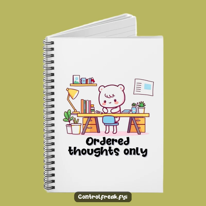 Funny Kawaii Desk Tidier Notebook: Organize Your Thoughts Perfectly