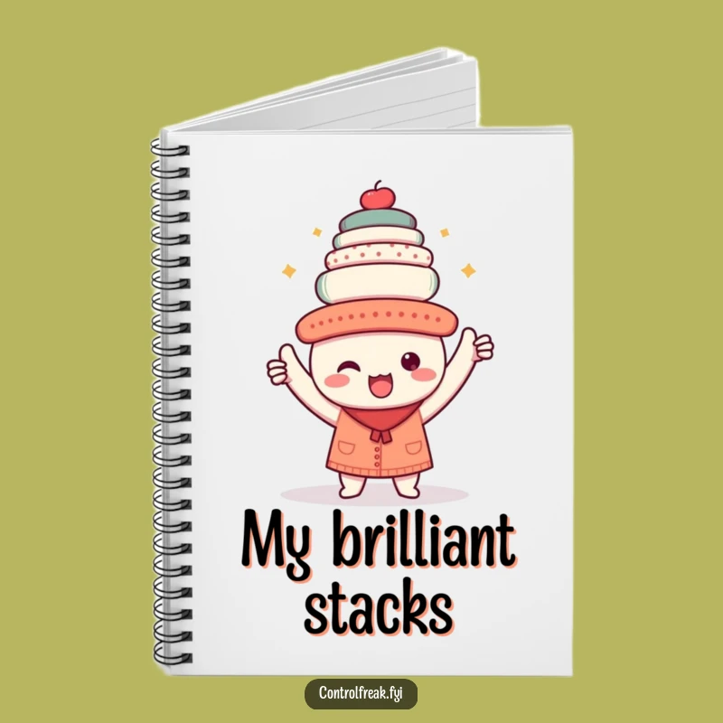 Funny Kawaii Perfectionist Notebook: Jot Down Organized Thoughts with Triumphant Flair!