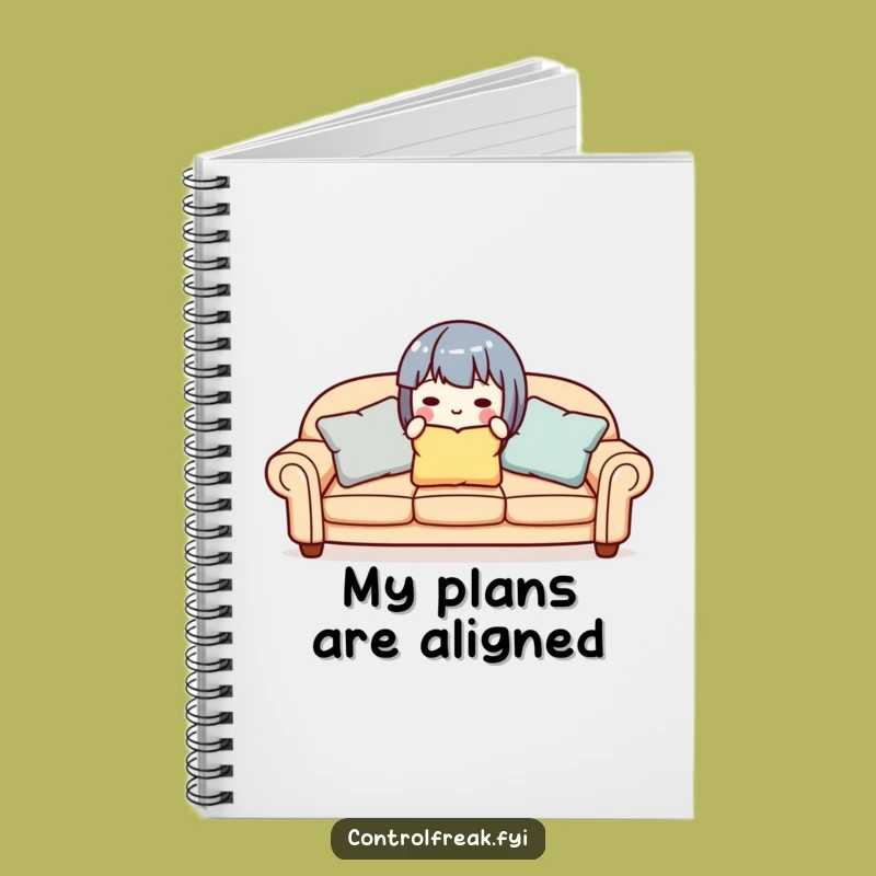 Funny Organizer Notebook: Cute Character's Aligned Ideas