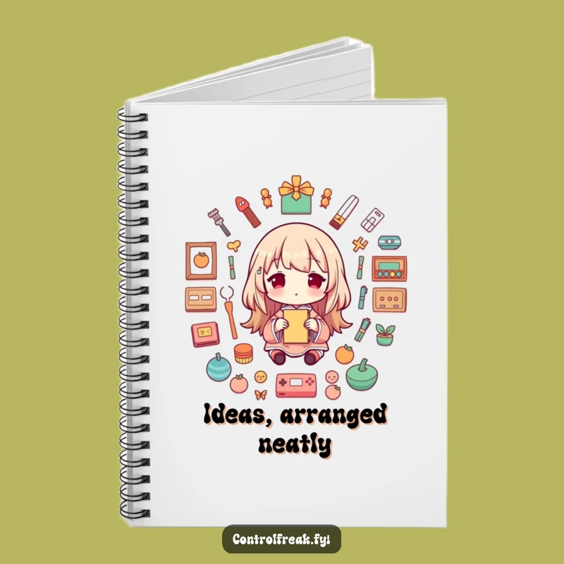 Funny Symmetrical Arranging Character Notebook: Plan Your Life with Order and Humor