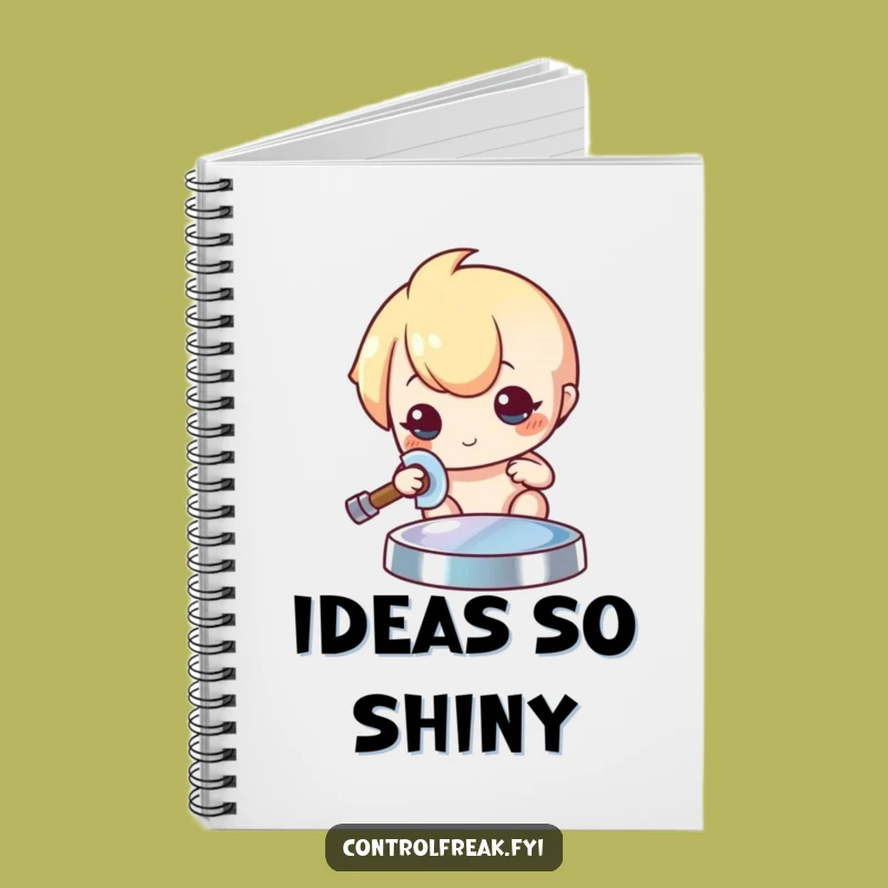 Funny Kawaii Polisher Notebook: Meticulous Notes, Gleaming Journal, Perfect Gift