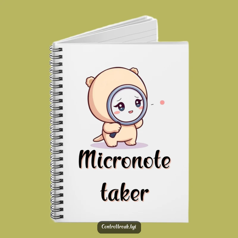 Funny Notebook: Tiny Character Magnifying Dot, Gift for Detailers