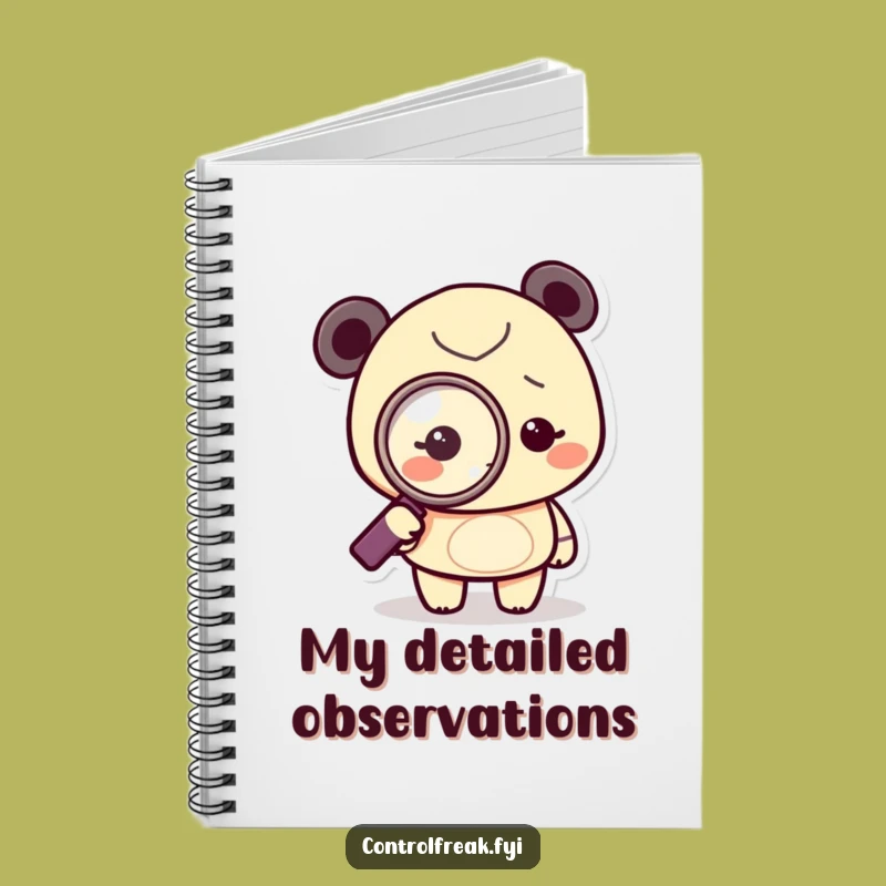 Funny Obsessed Detective Notebook: Jot Down Details with Tiny Character Magnifying Glass, Perfect Funny Gift