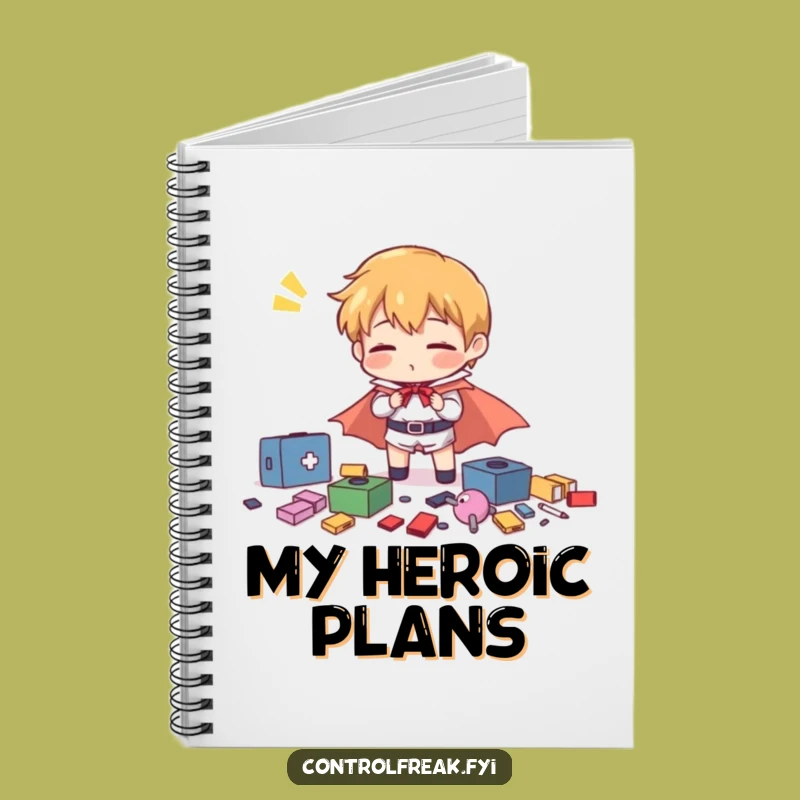 Funny Hero Organizing Notebook - Journal Gift for the Tidy