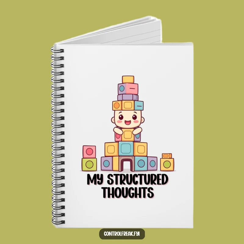 Funny Symmetrical Tower Notebook - Jot Down Balanced Ideas